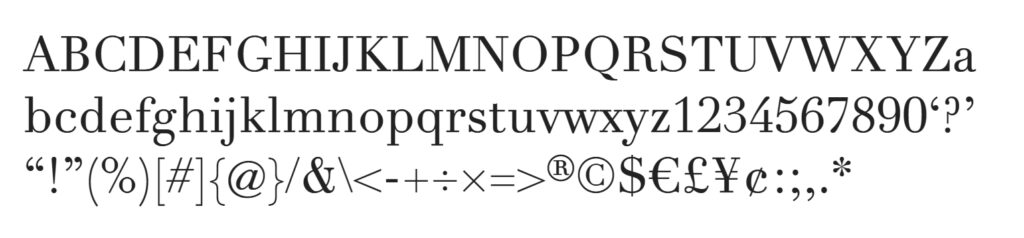 美しいフォント　Didot