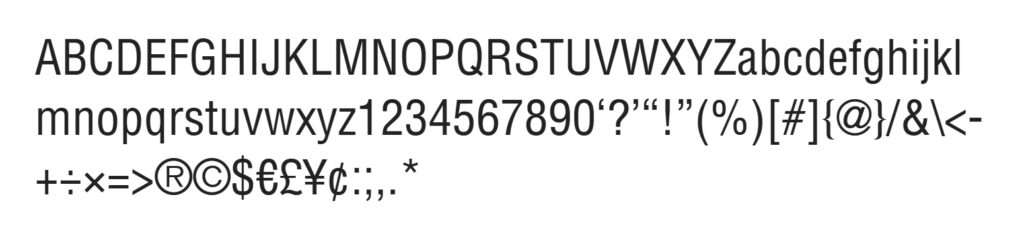 美しいフォントHelvetica