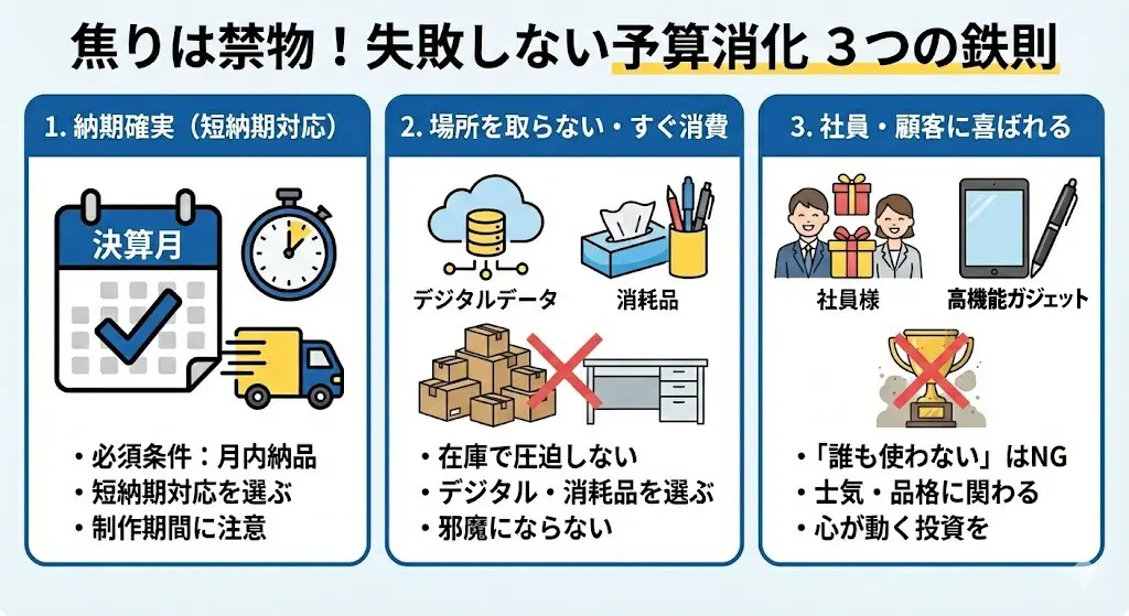 失敗しない予算消化！おすすめの使い道3のルール
